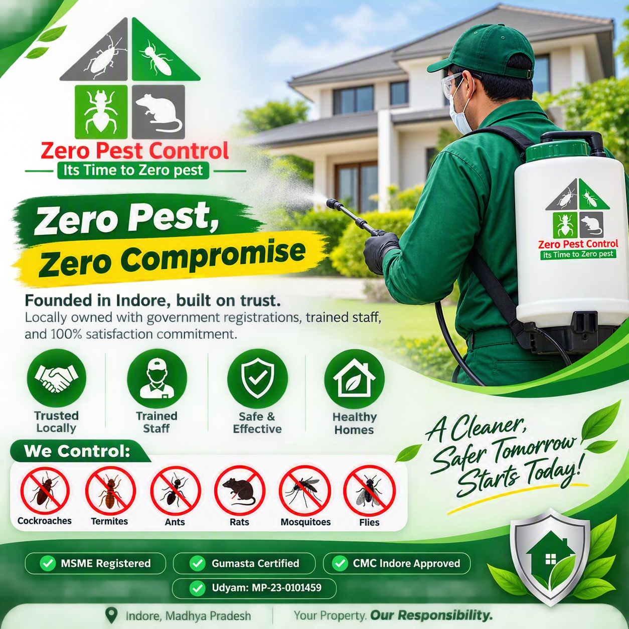 Zero Pest Control - Best Pest Control Company in Indore
